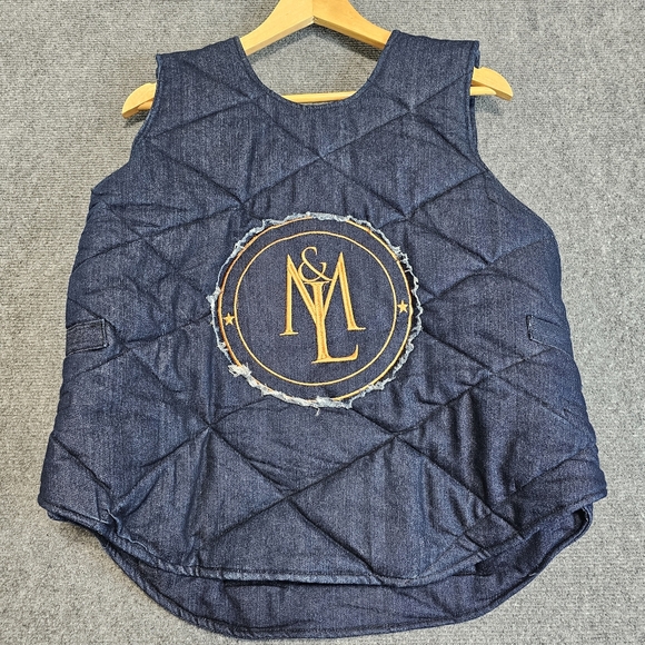 3XL LARGE DOG CHUCKY Horror Movie Quilted Vest Buckle Halloween Embroidered WOW - Picture 5 of 15